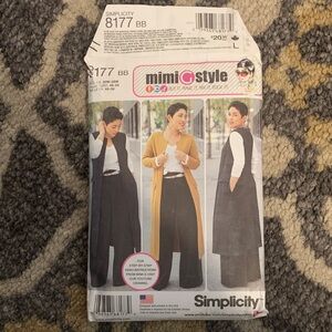 Simplicity Black Maxi Skirt Pattern - Wide-Leg Maxi Style